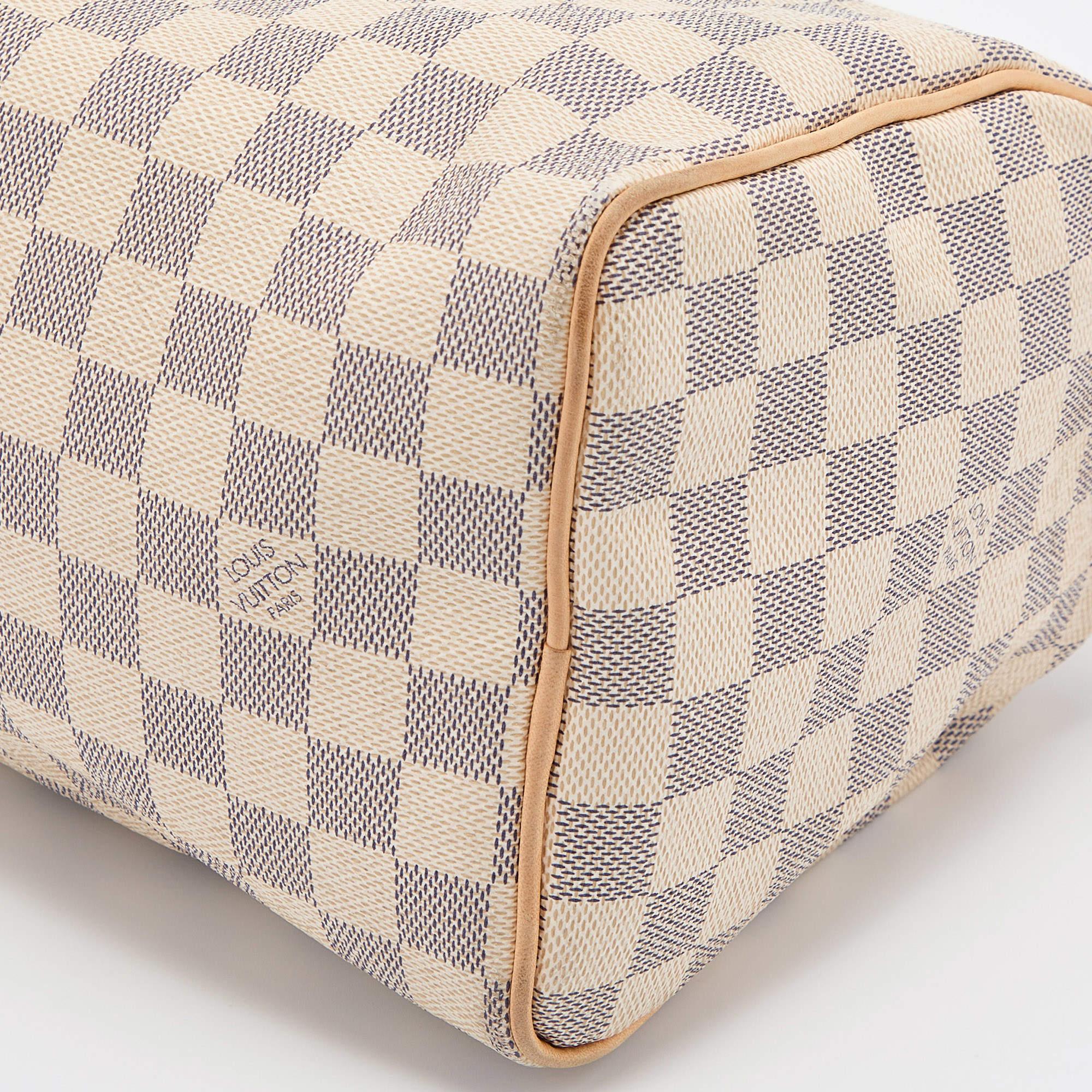 Louis Vuitton Damier Azur Canvas Speedy 25 Bag 5