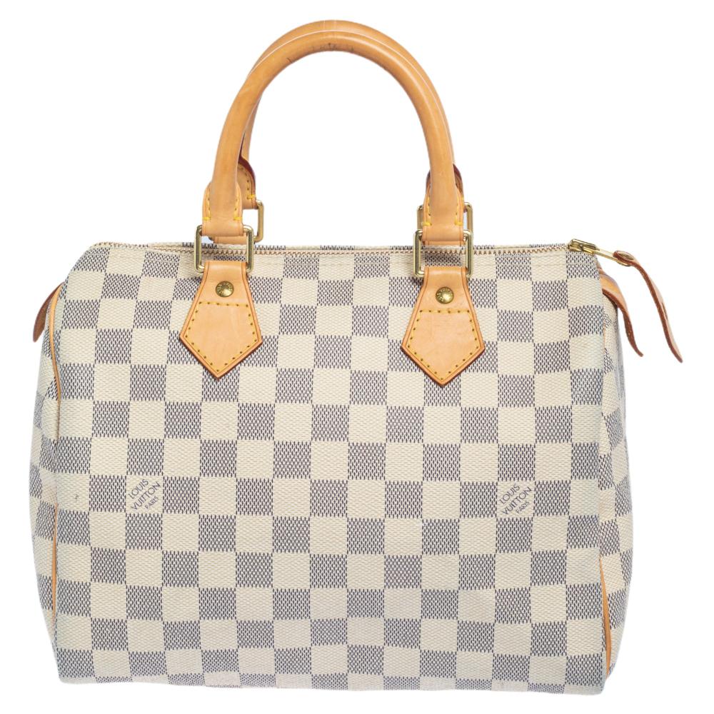 Louis Vuitton Damier Azur Canvas Speedy 25 Bag