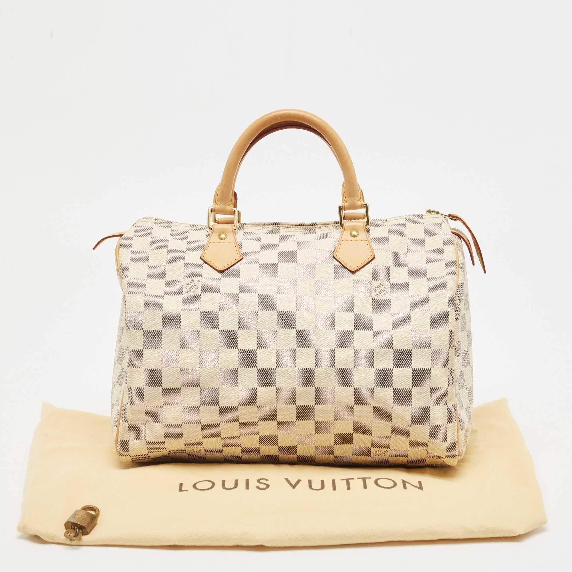 Louis Vuitton Damier Azur Canvas Speedy 30 Bag 12