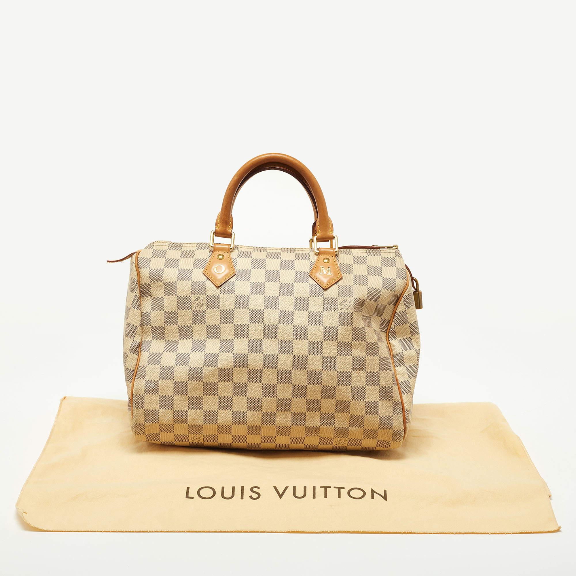 Louis Vuitton Damier Azur Canvas Speedy 30 Bag 14