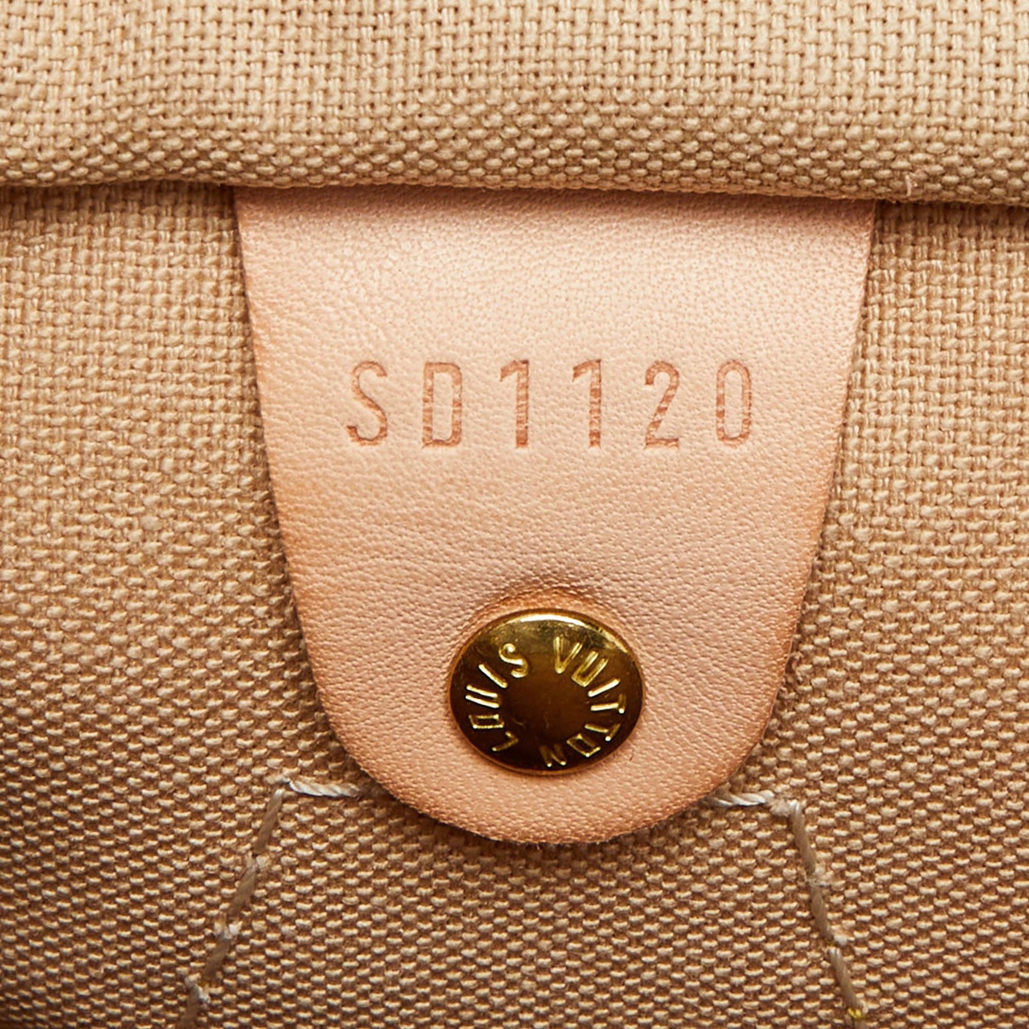 Damier Azur Speedy 30 Tasche aus Segeltuch von Louis Vuitton 2