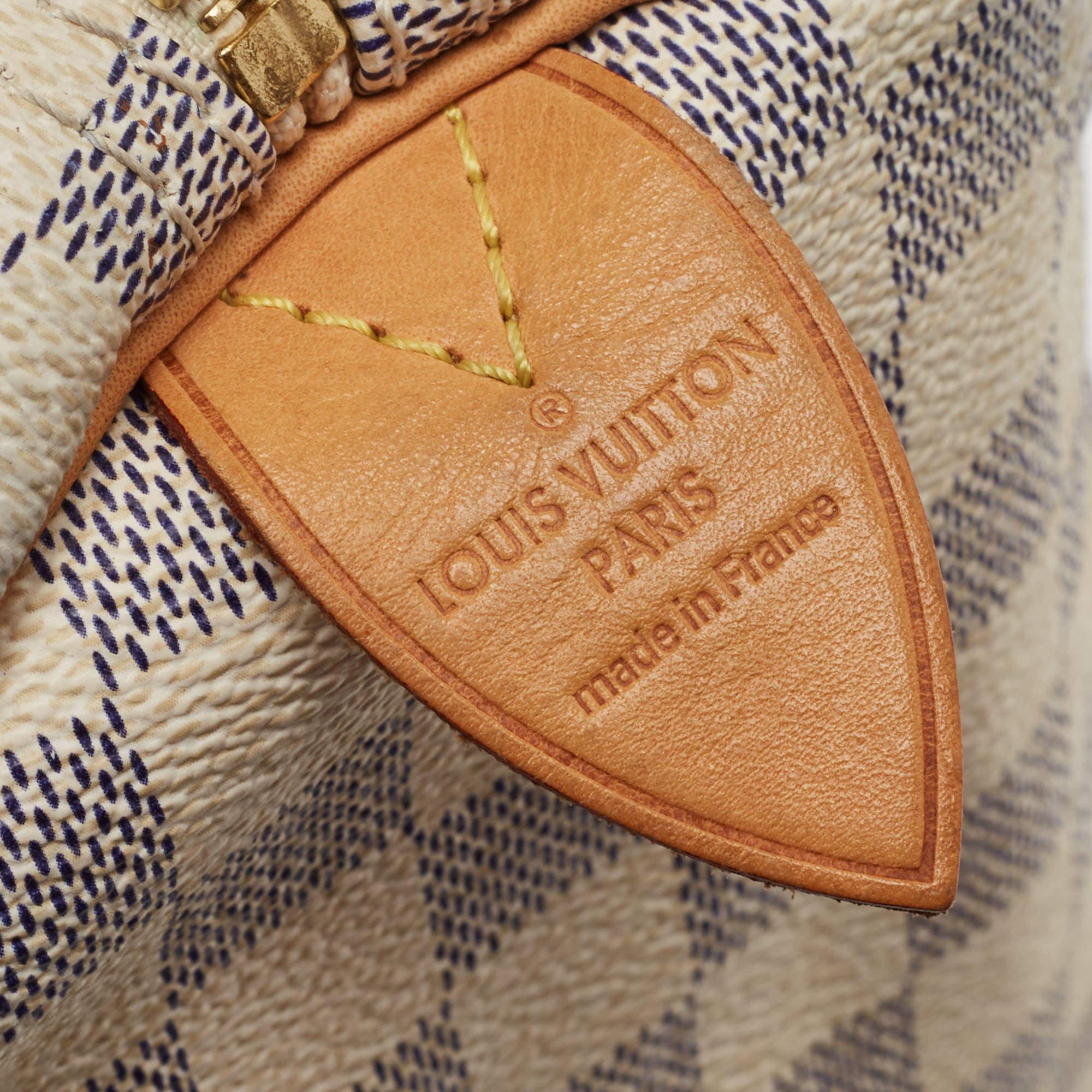 Louis Vuitton Damier Azur Canvas Speedy 30 Bag 5