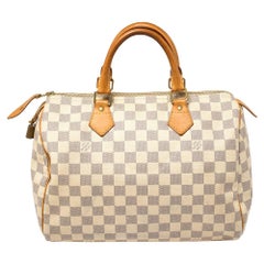 Louis Vuitton Damier Azur Canvas Speedy 30 Bag