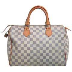 Louis Vuitton Damier Azur Canvas Speedy 30 Bag