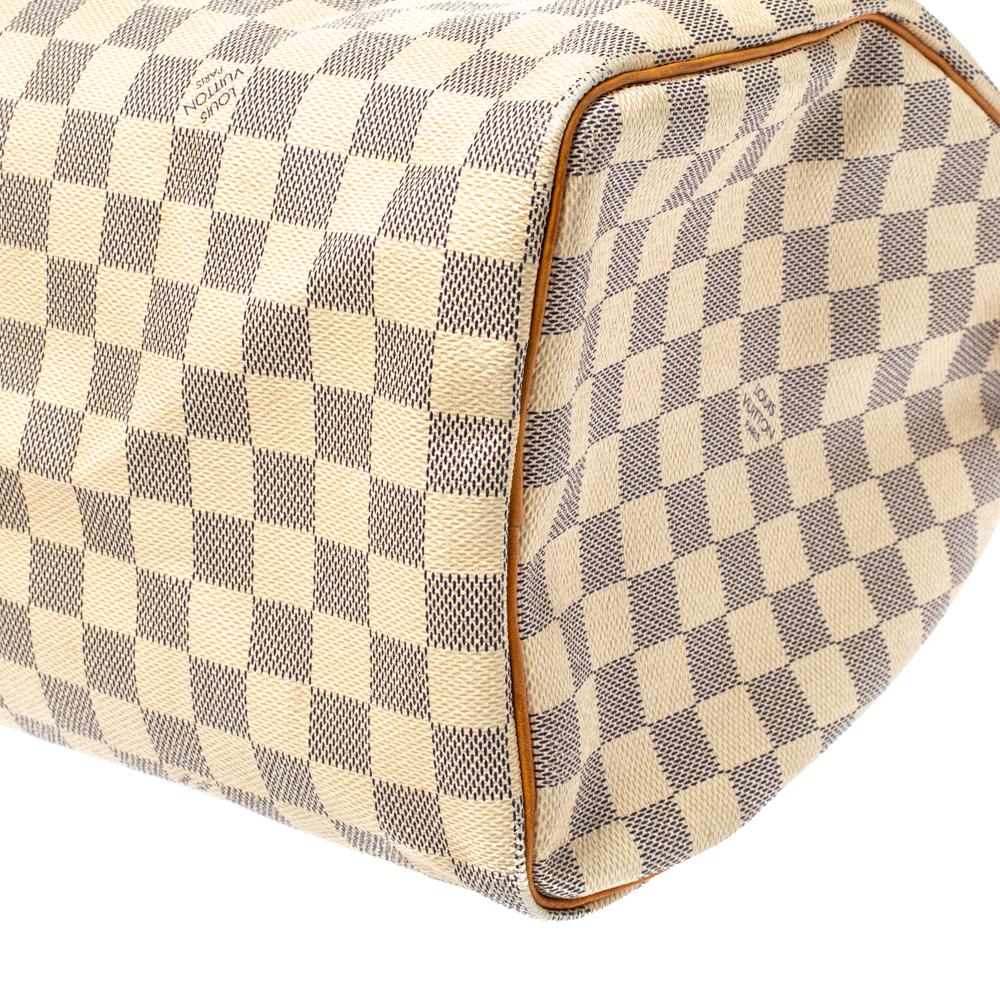 Louis Vuitton Damier Azur Canvas Speedy 35 Bag 3