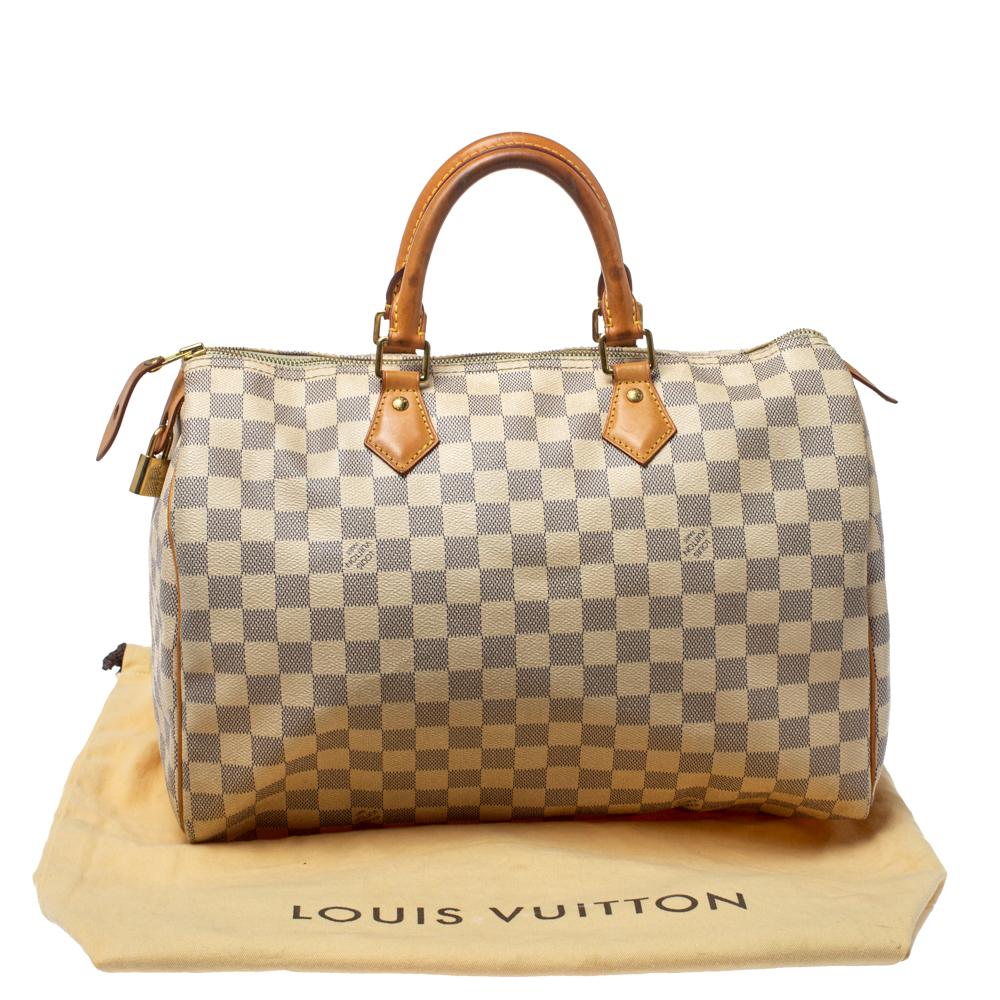 Louis Vuitton Damier Azur Canvas Speedy 35 Bag 5