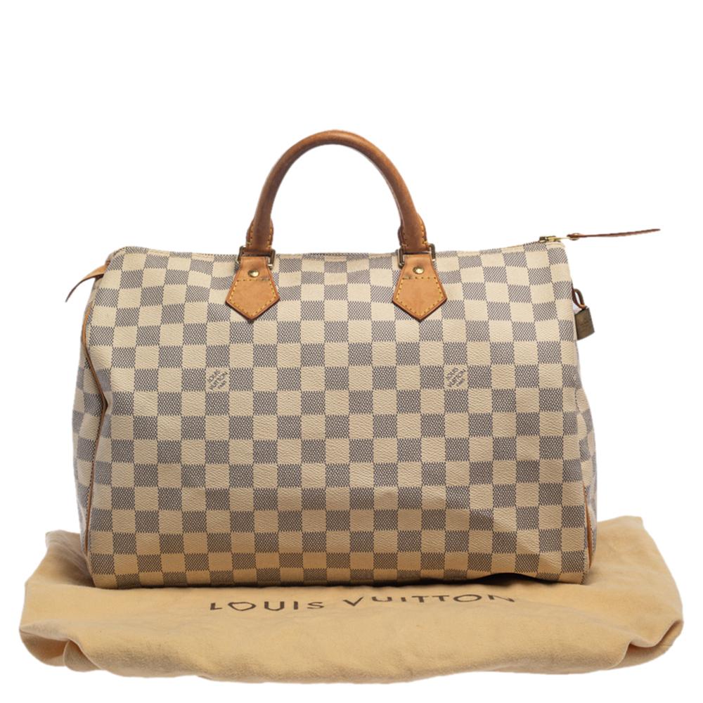 Louis Vuitton Damier Azur Canvas Speedy 35 Bag 6