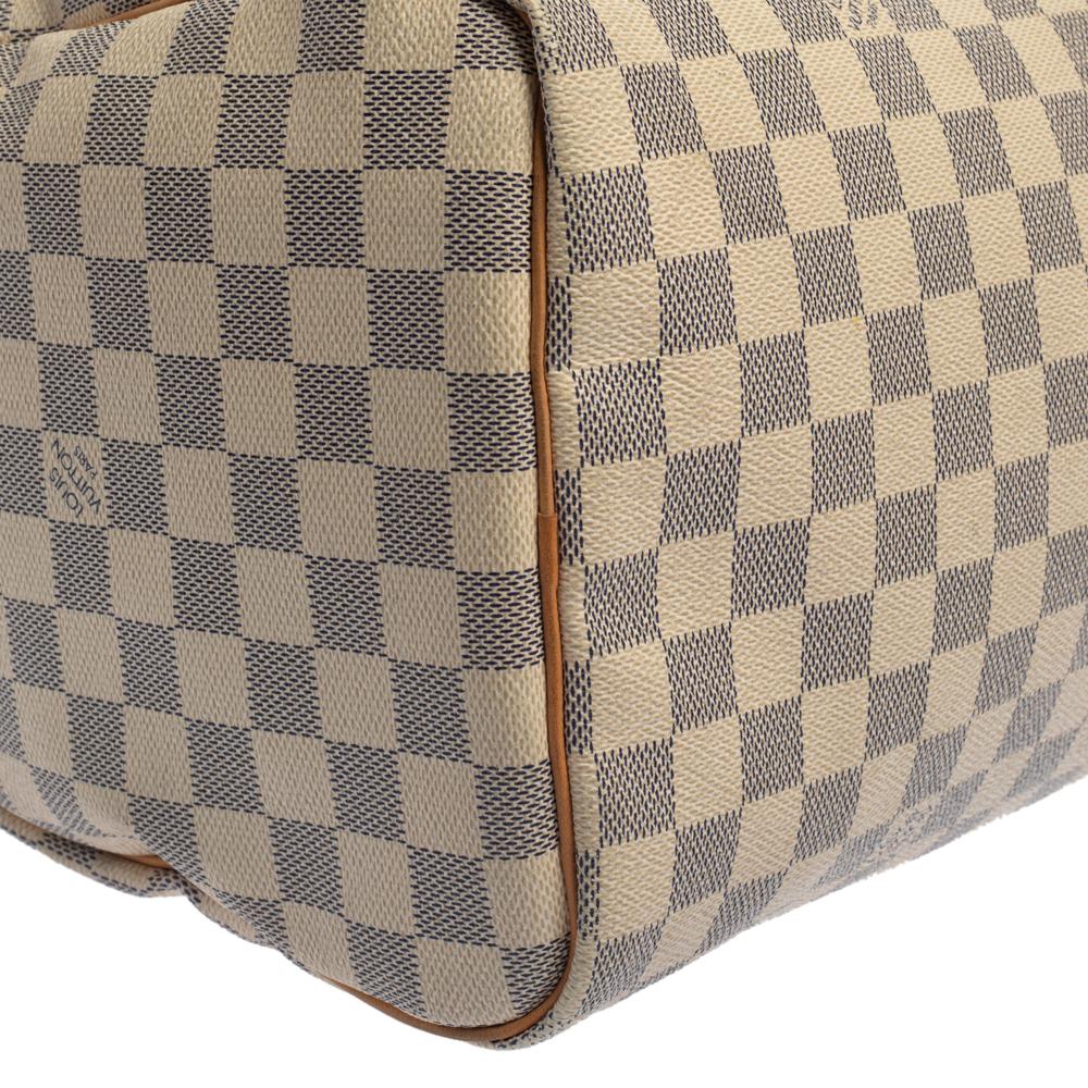 Women's Louis Vuitton Damier Azur Canvas Speedy 35 Bag