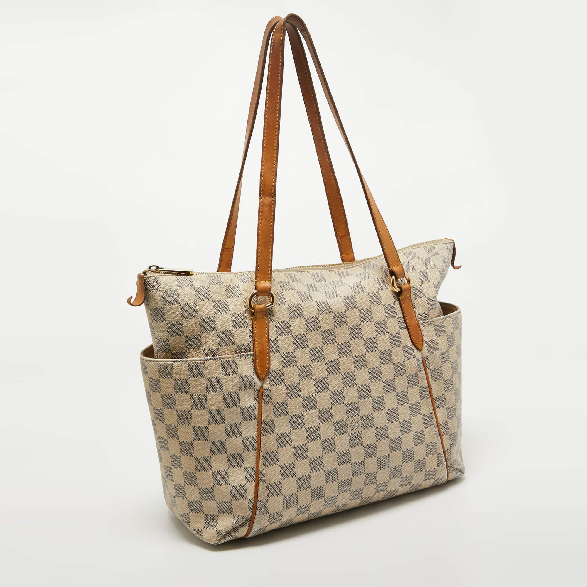 Women's Louis Vuitton Damier Azur Canvas Totally MM Bag For Sale