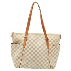 Louis Vuitton Damier Azur Totally MM Tote Bag Shoulder with Zipper 88l –  Bagriculture