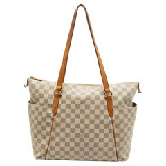 Used Louis Vuitton Damier Azur Canvas Totally MM Bag