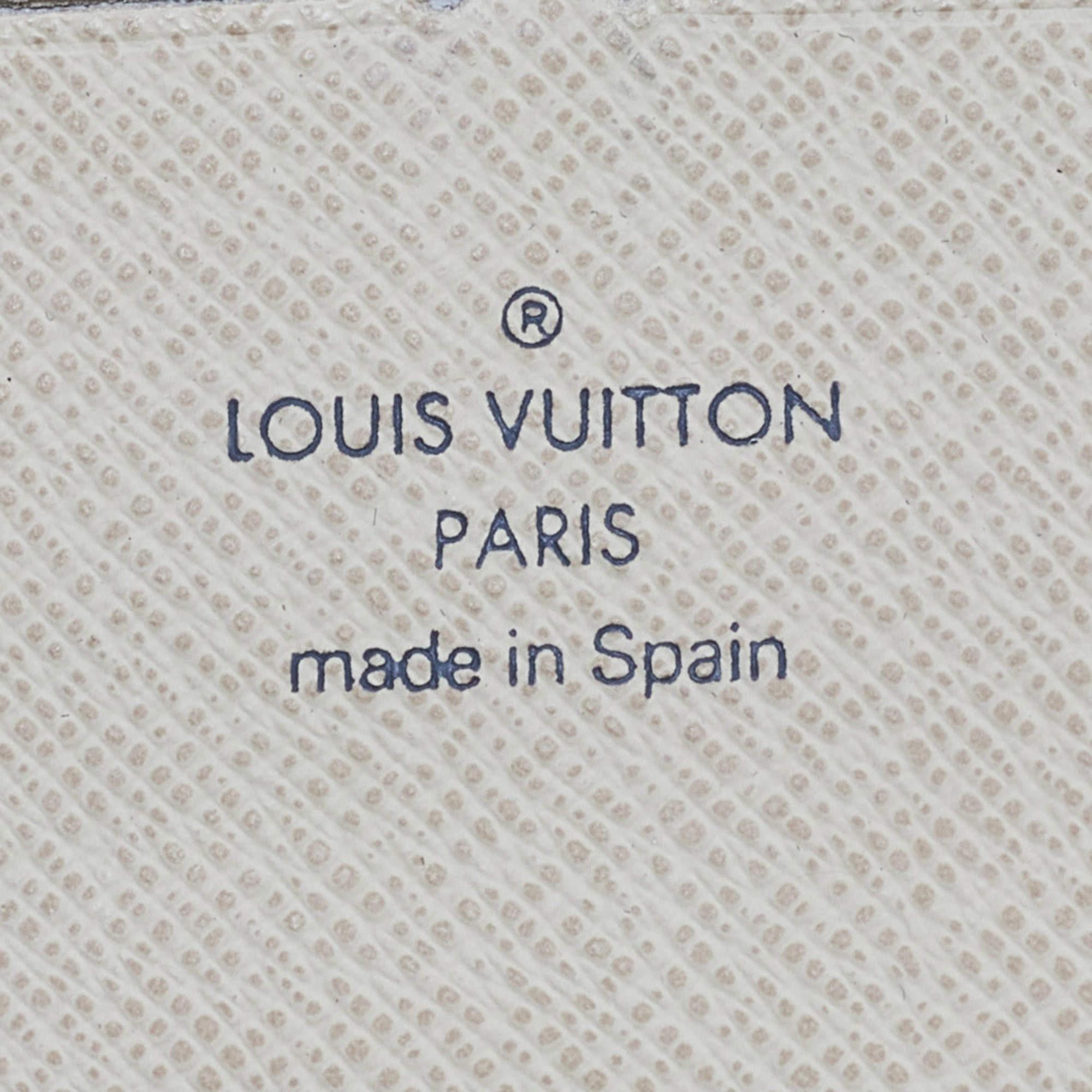 Louis Vuitton Damier Azur Canvas Zippy Organizer Wallet 6