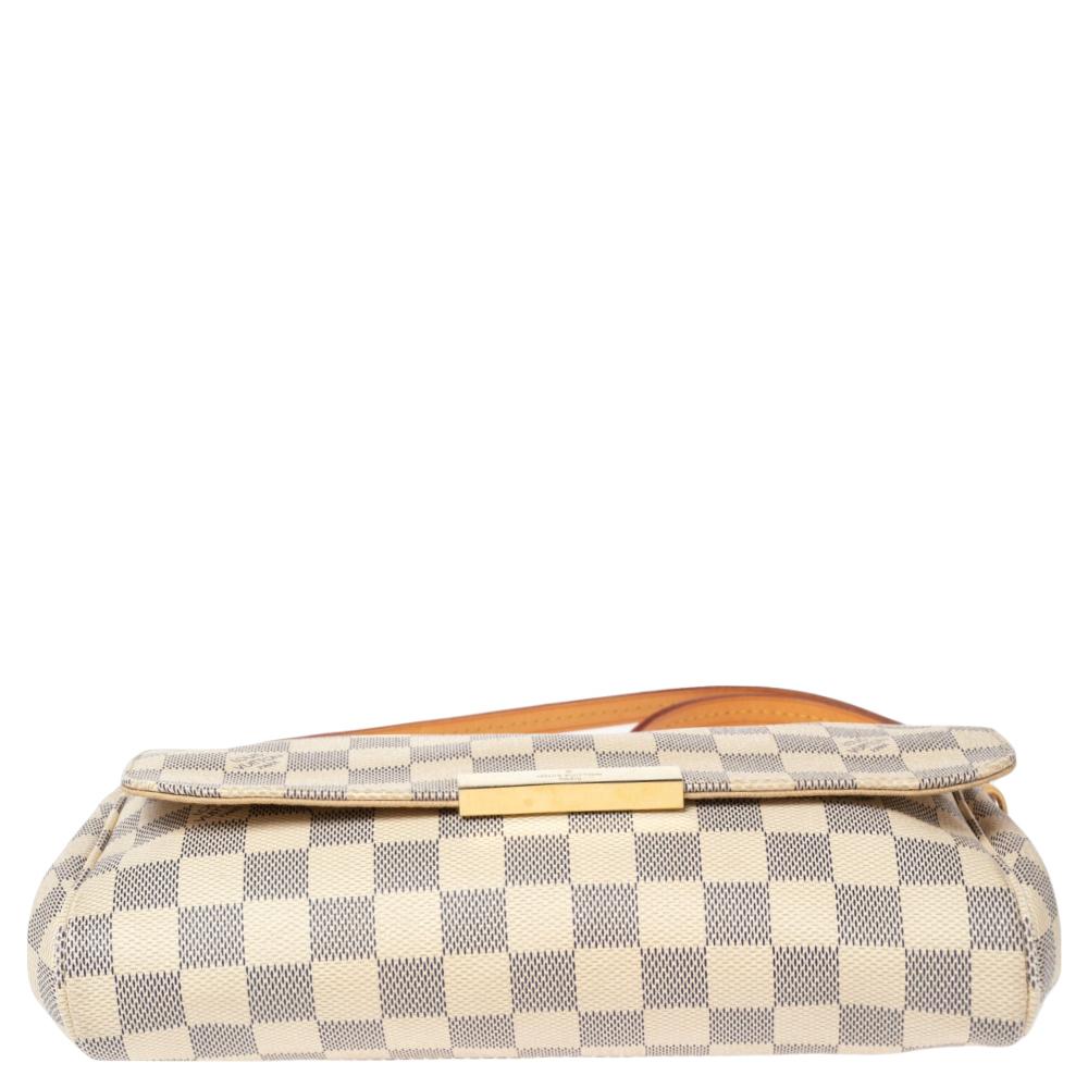 Borsa Louis Vuitton Damier Azur in tela Coates Favorite MM 2