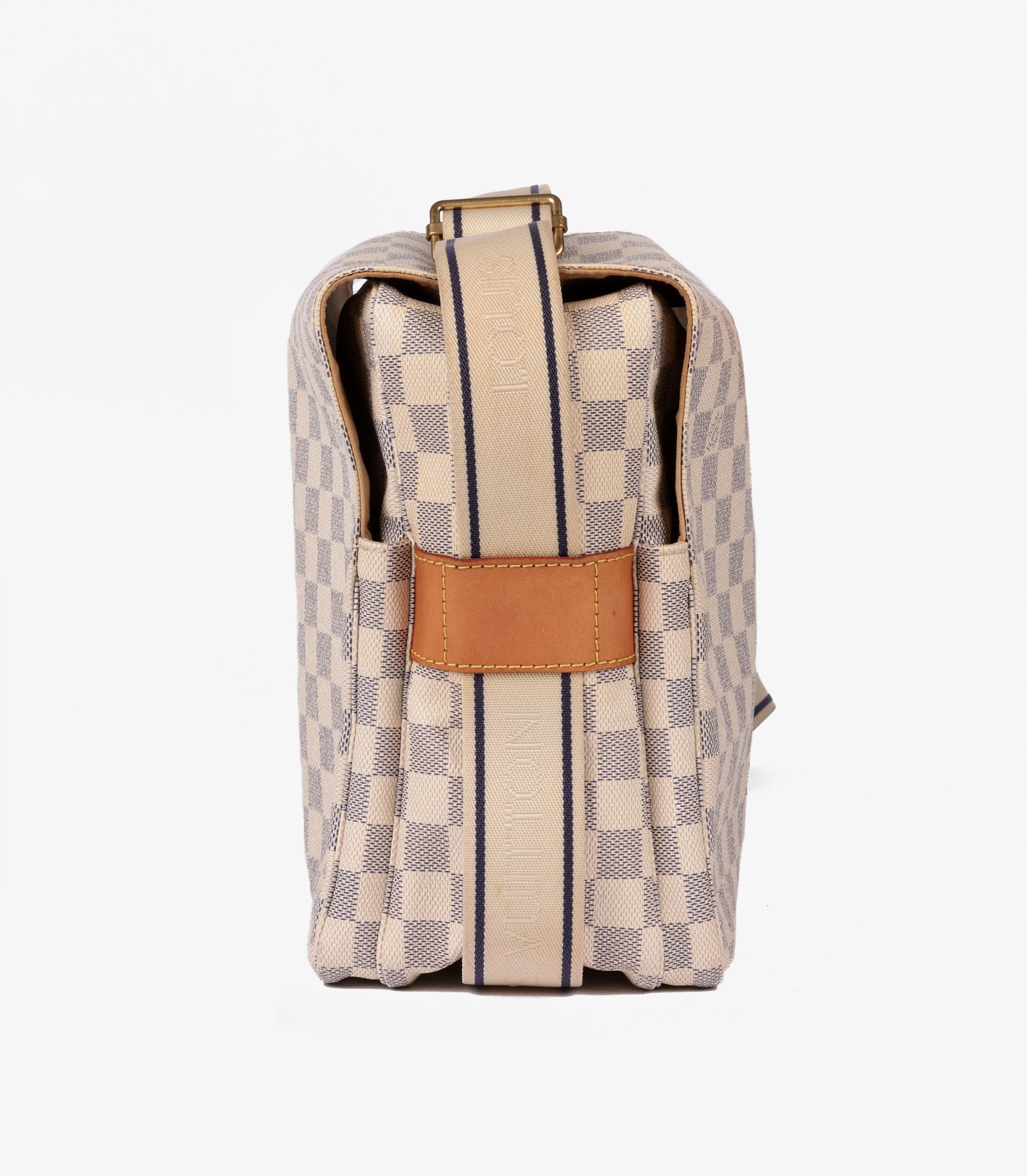 Louis Vuitton Damier Azur Coated Canvas Naviglio In Good Condition For Sale In Bishop's Stortford, Hertfordshire