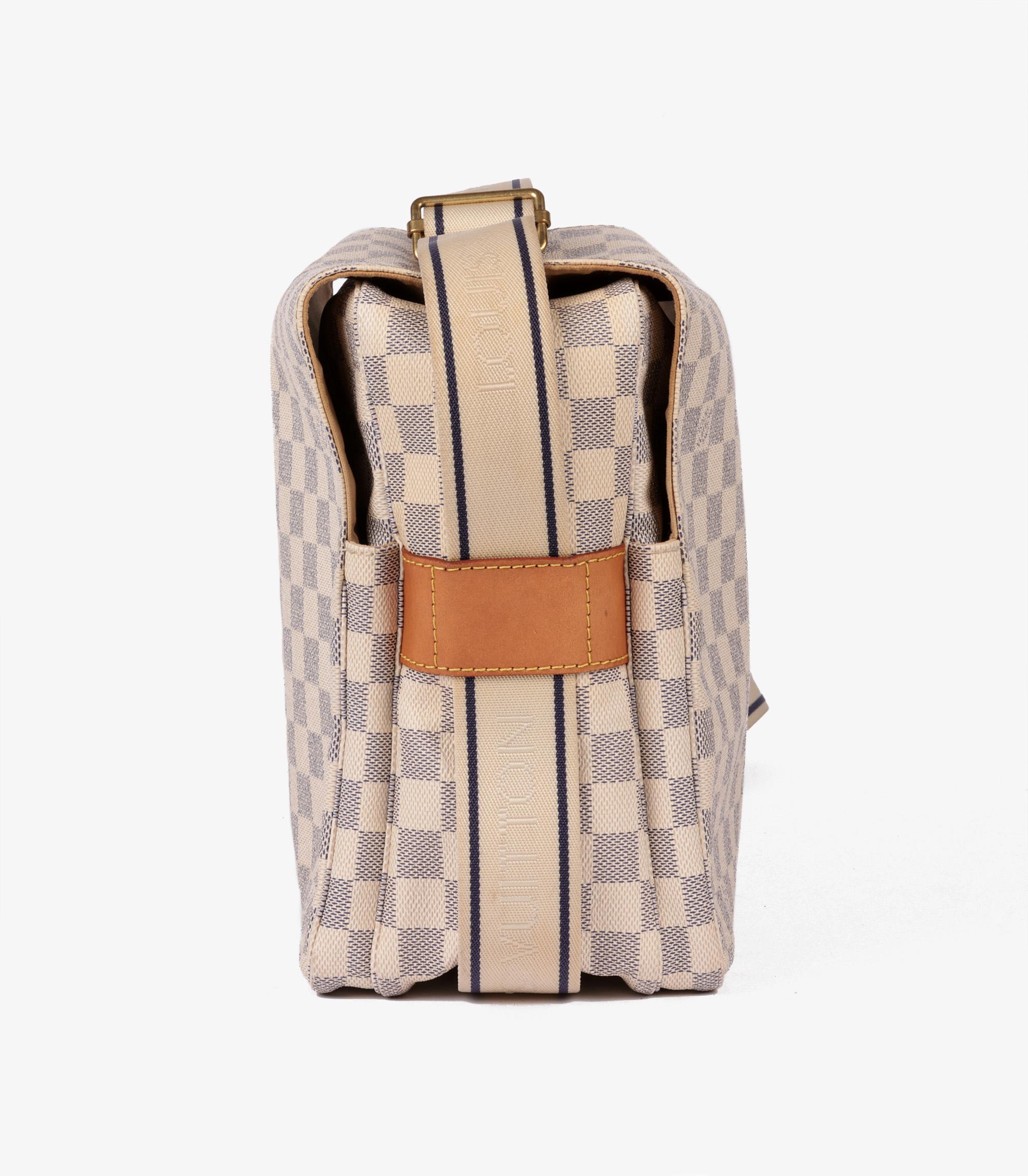 Women's or Men's Louis Vuitton Damier Azur Coated Canvas Naviglio For Sale