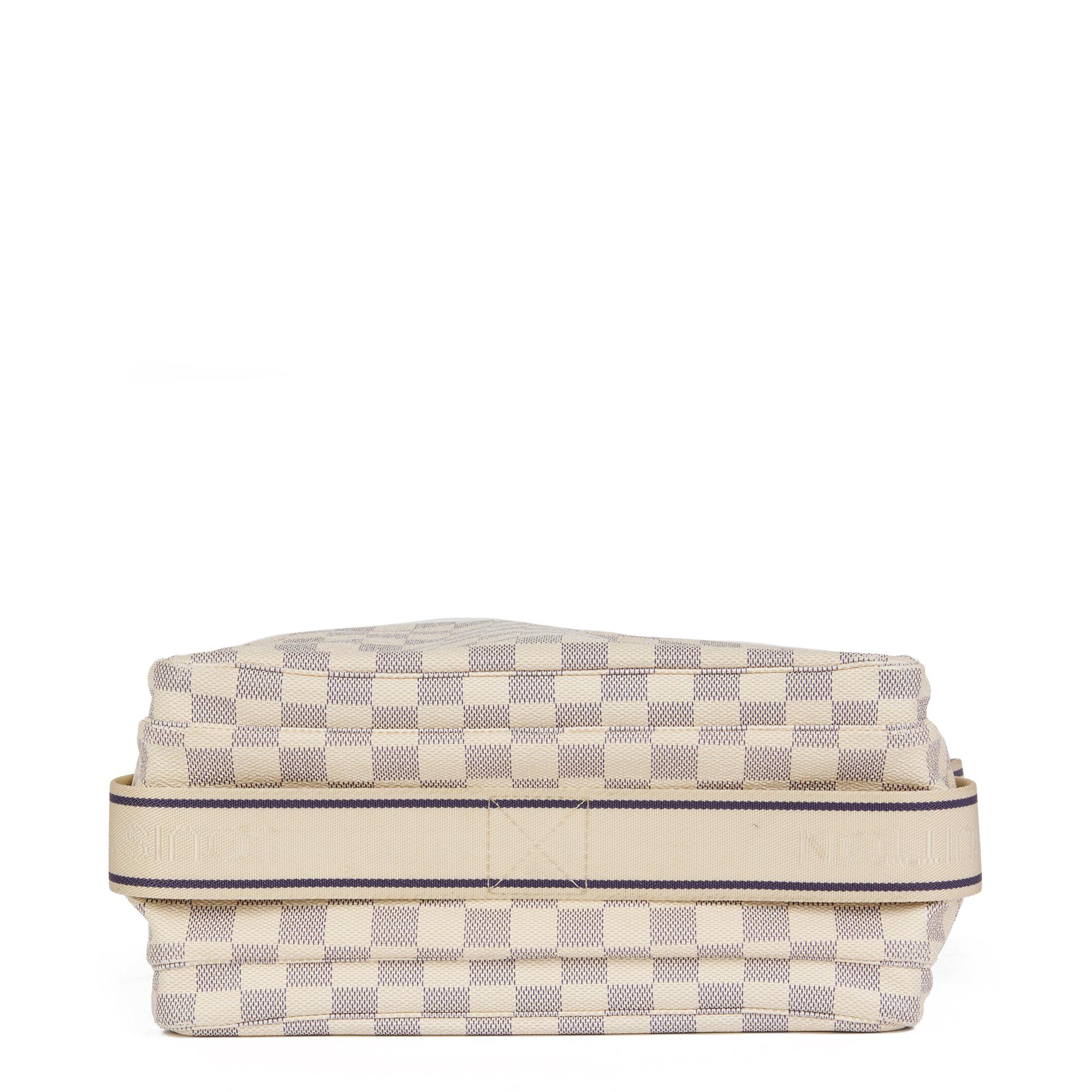 Beige LOUIS VUITTON Damier Azur Coated Canvas Naviglio