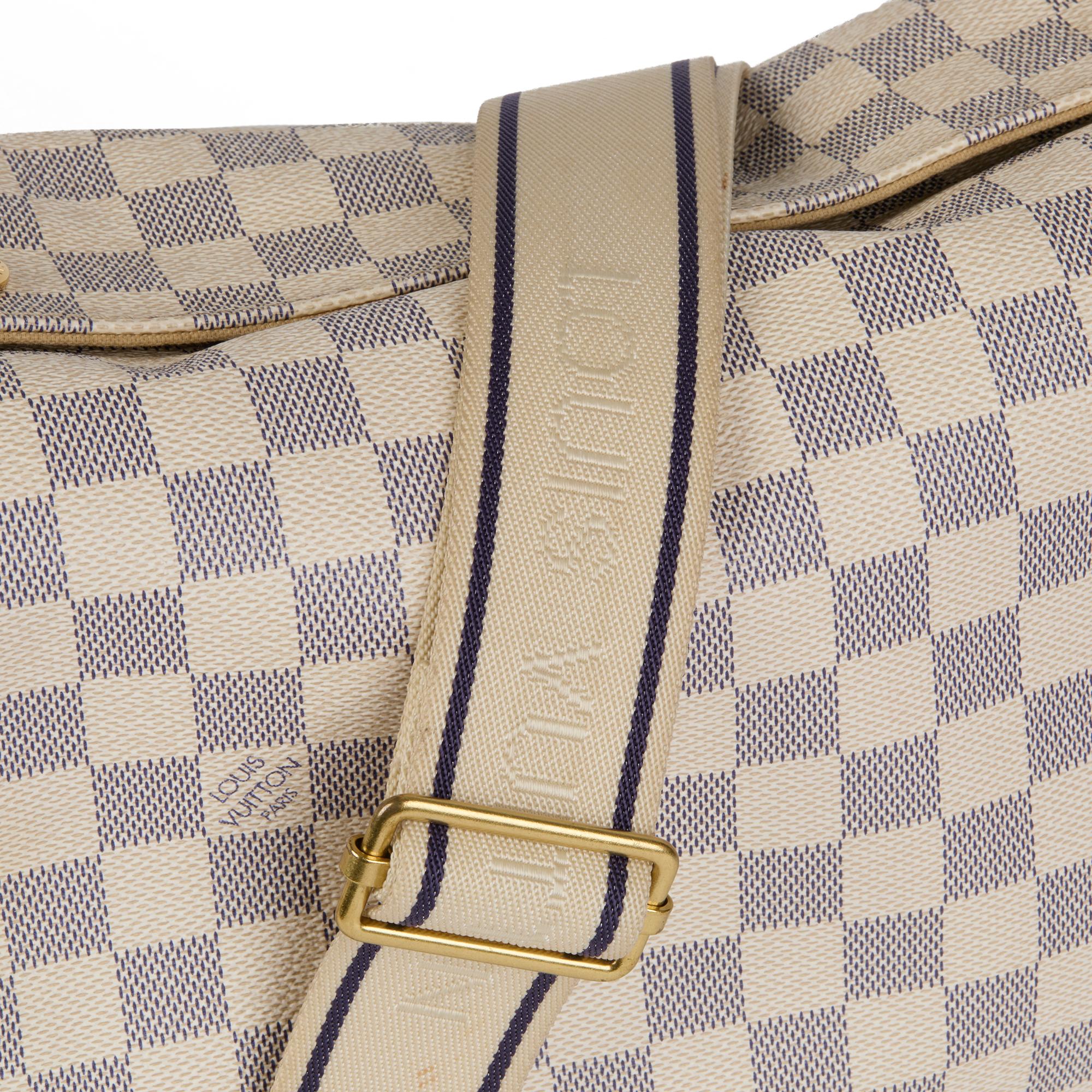 LOUIS VUITTON Damier Azur Coated Canvas Naviglio at 1stDibs