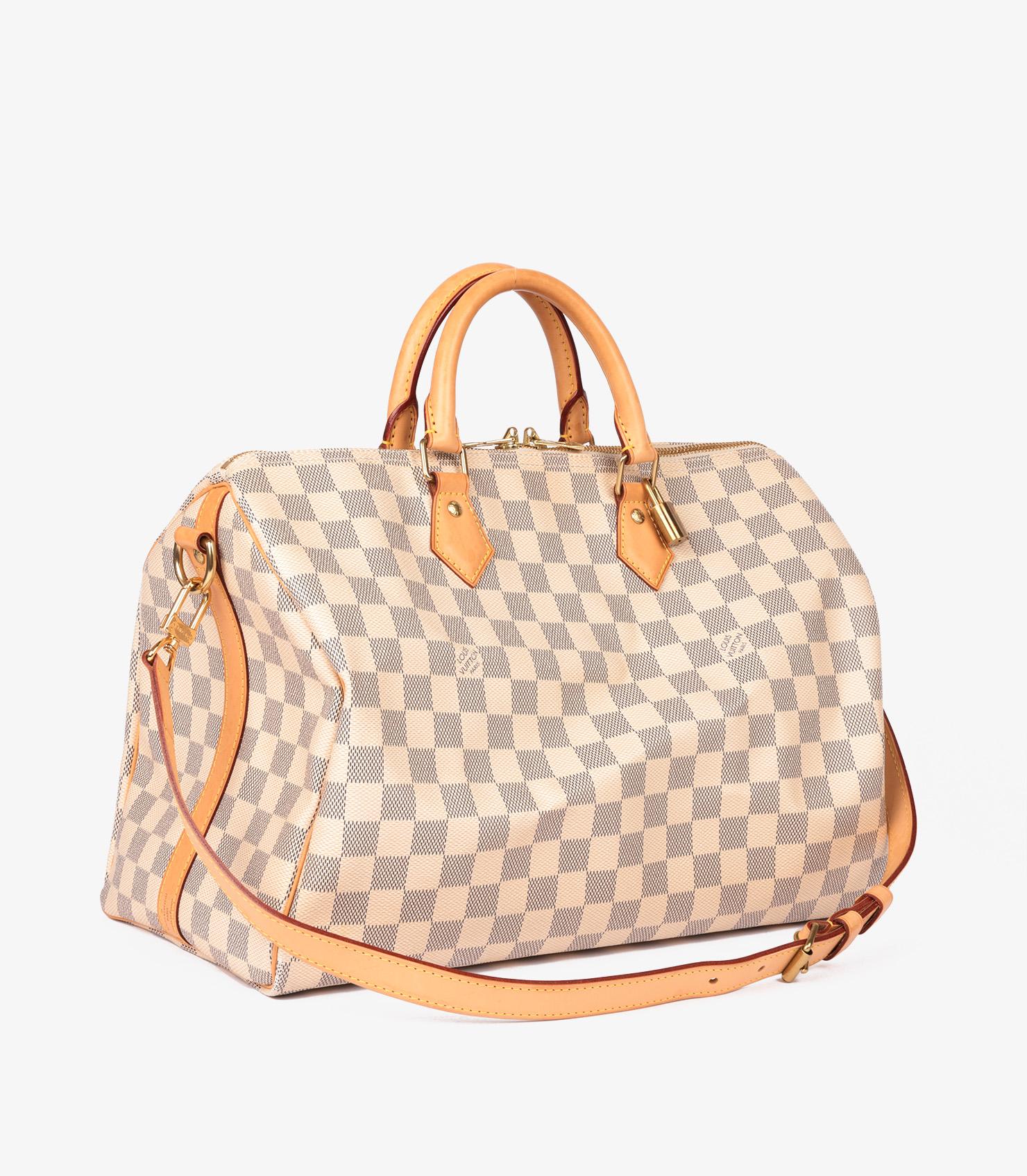 Louis Vuitton Damier Azur Coated Canvas & Vachetta Leather Speedy 35cm Bandoulière

Product Details
Xupes Ref: CB1269
Brand: Louis Vuitton
Model: Speedy 35 Bandoulière
Type: Tote, Shoulder, Crossbody
Serial Number: SP2144
Age: 2014
Accompanied By: