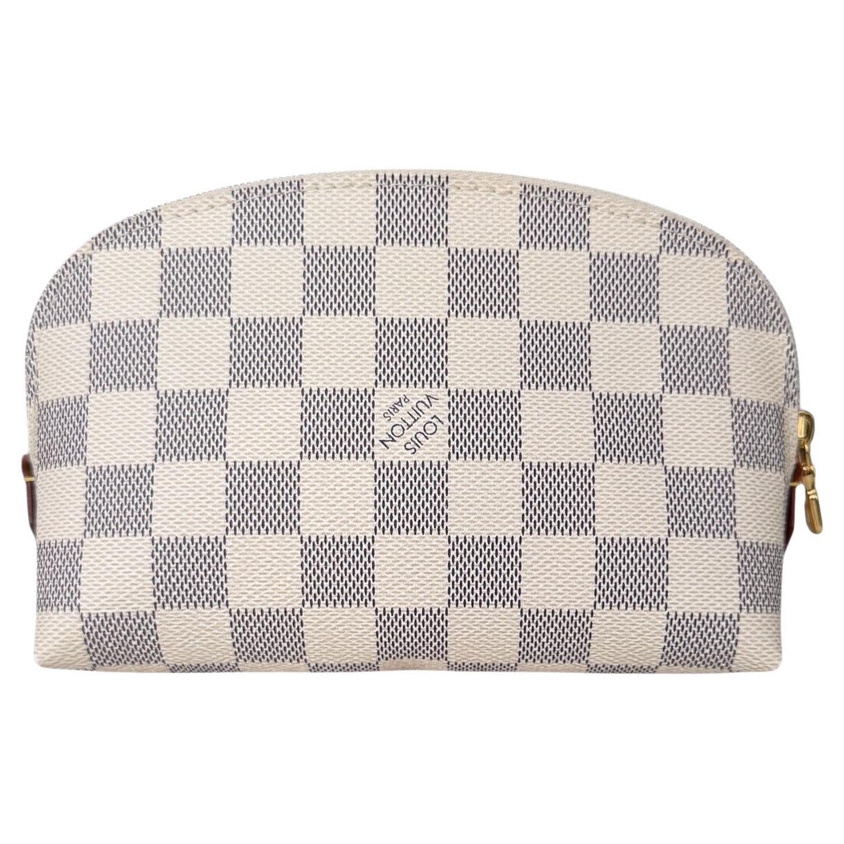 Louis Vuitton Damier Azur Cosmetic Pouch Bag en vente