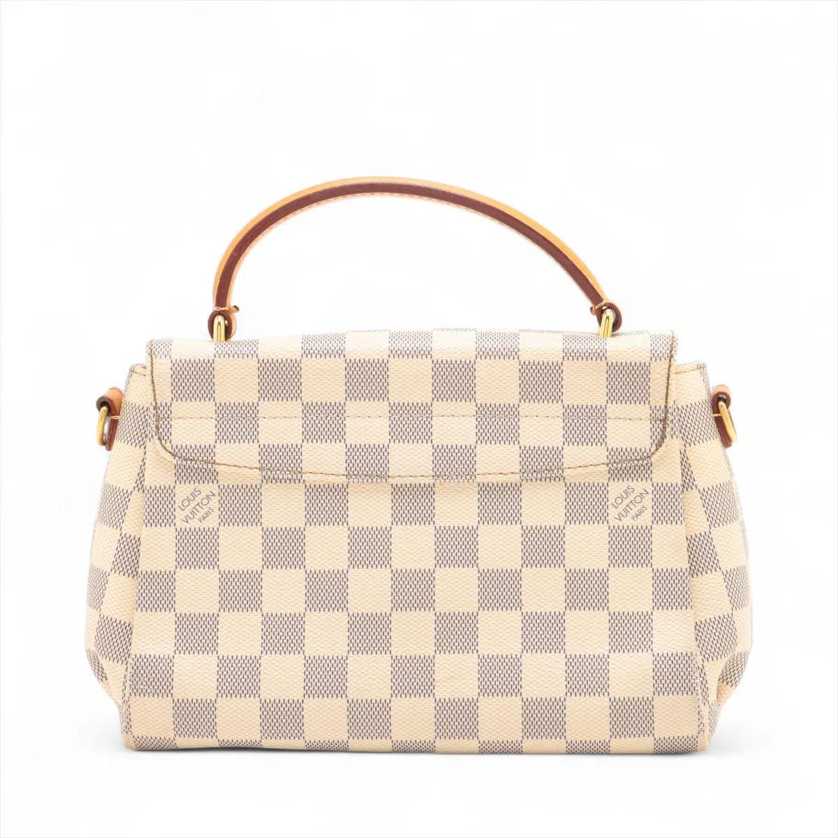 Beige Louis Vuitton Damier Azur Croisette en vente
