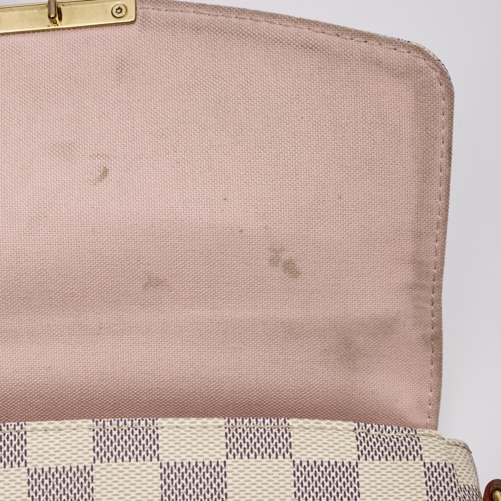 Louis Vuitton Damier Azur Croisette Shoulder Bag For Sale 8