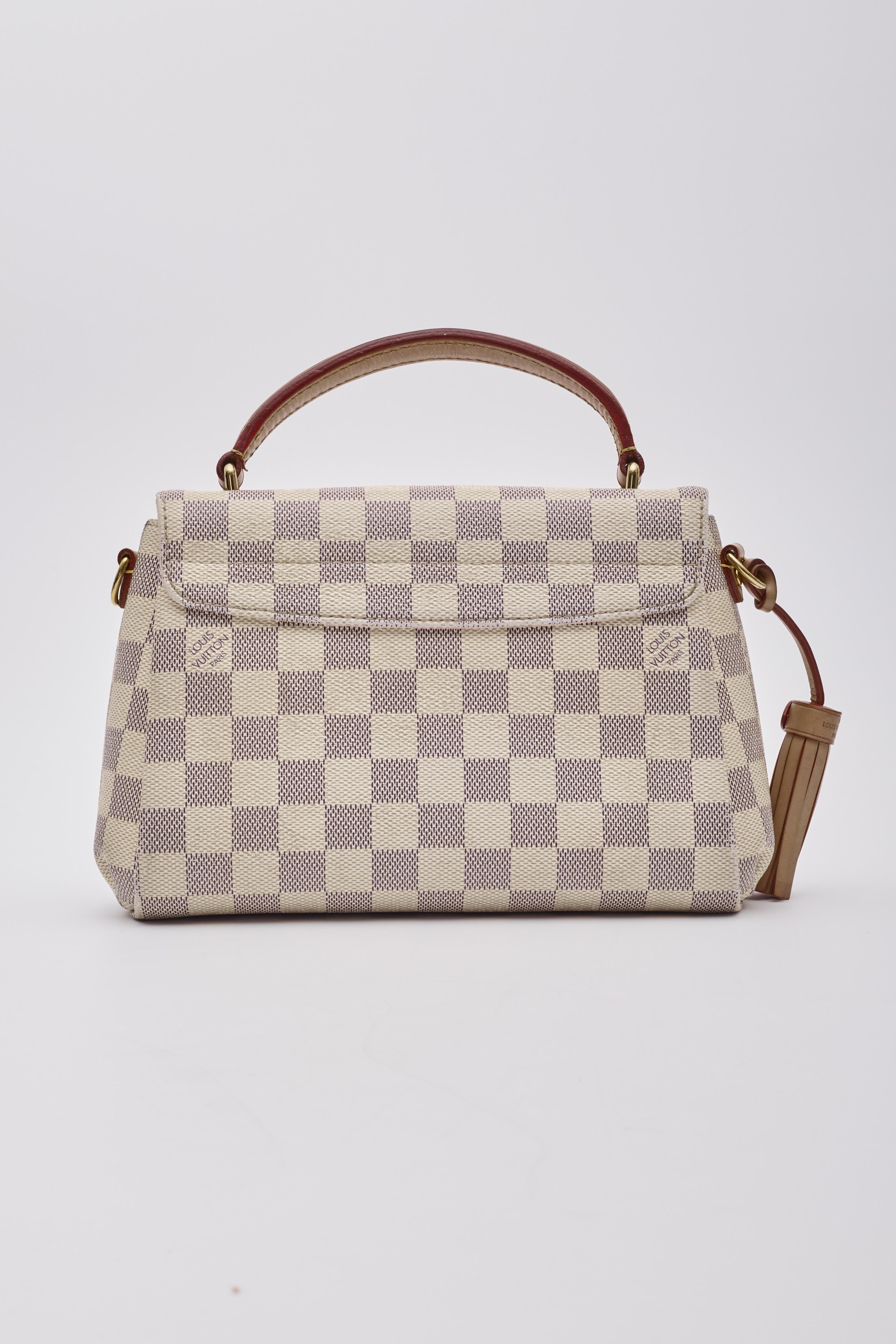 Women's Louis Vuitton Damier Azur Croisette Shoulder Bag For Sale