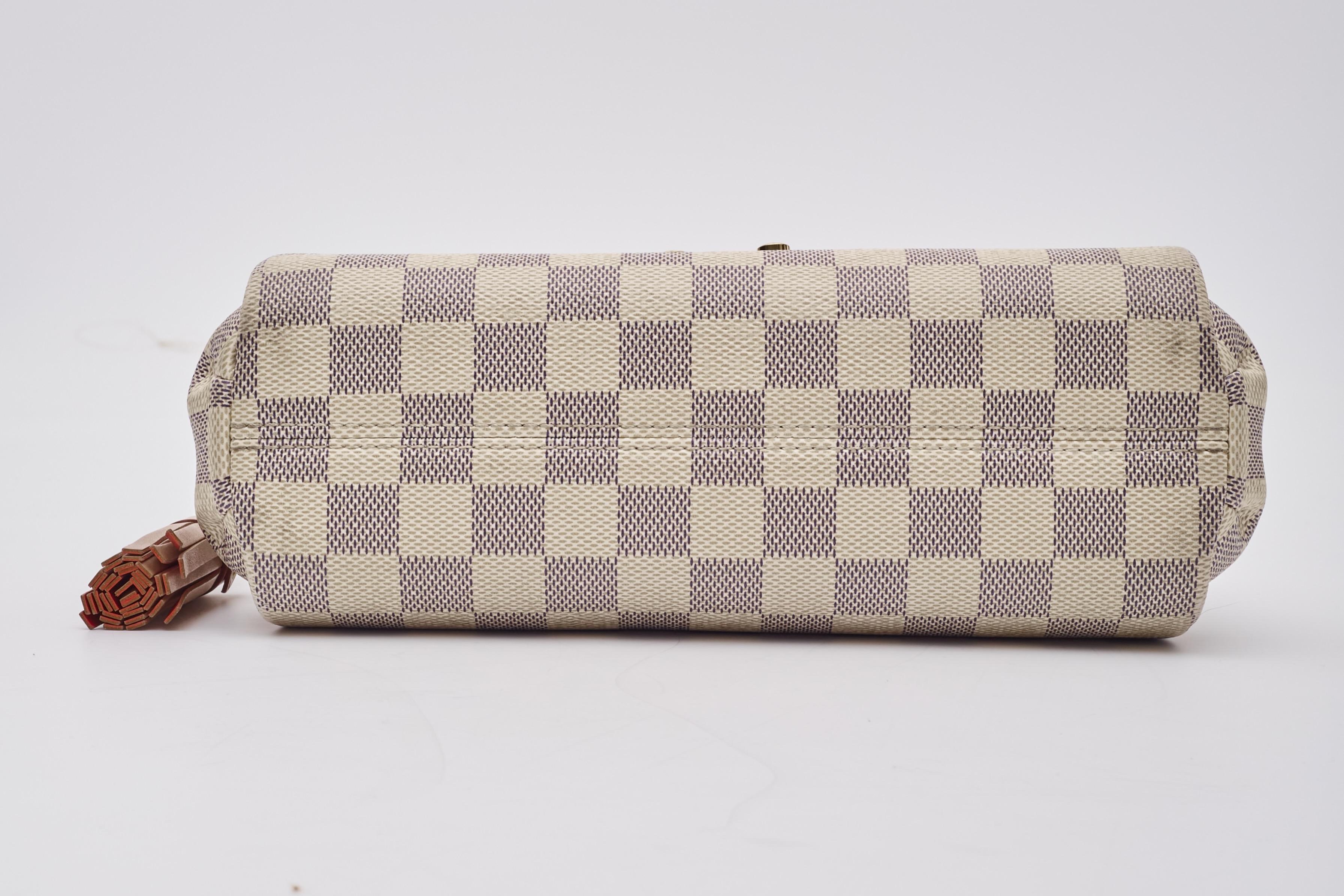 Louis Vuitton Damier Azur Croisette Shoulder Bag For Sale 2