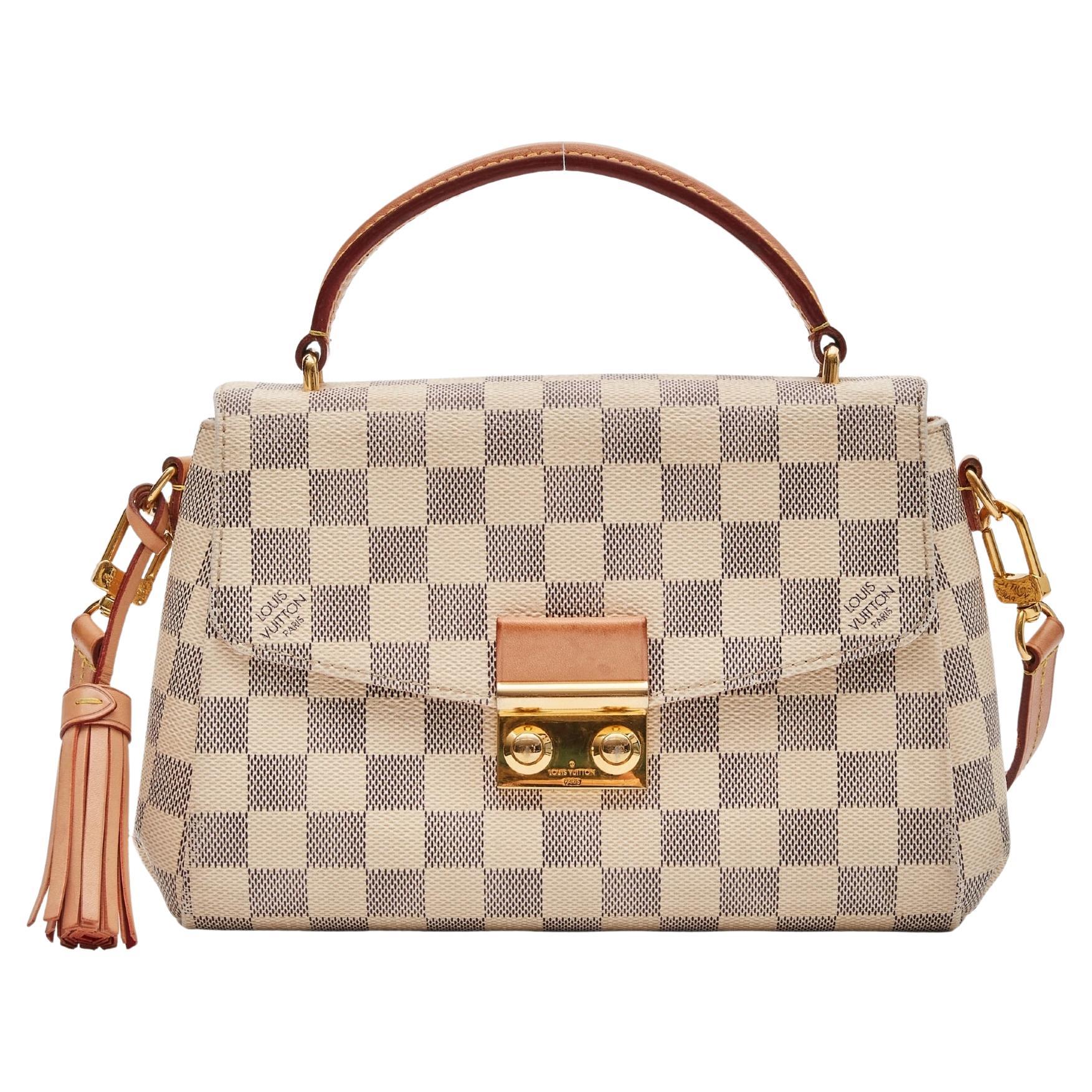 Louis Vuitton Damier Azur Croisette Shoulder Bag For Sale