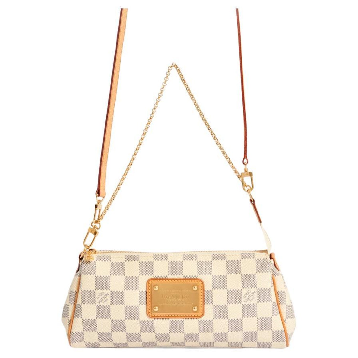 Louis Vuitton Damier Azur Pochette Eva Crossbody 2way Bag 863189