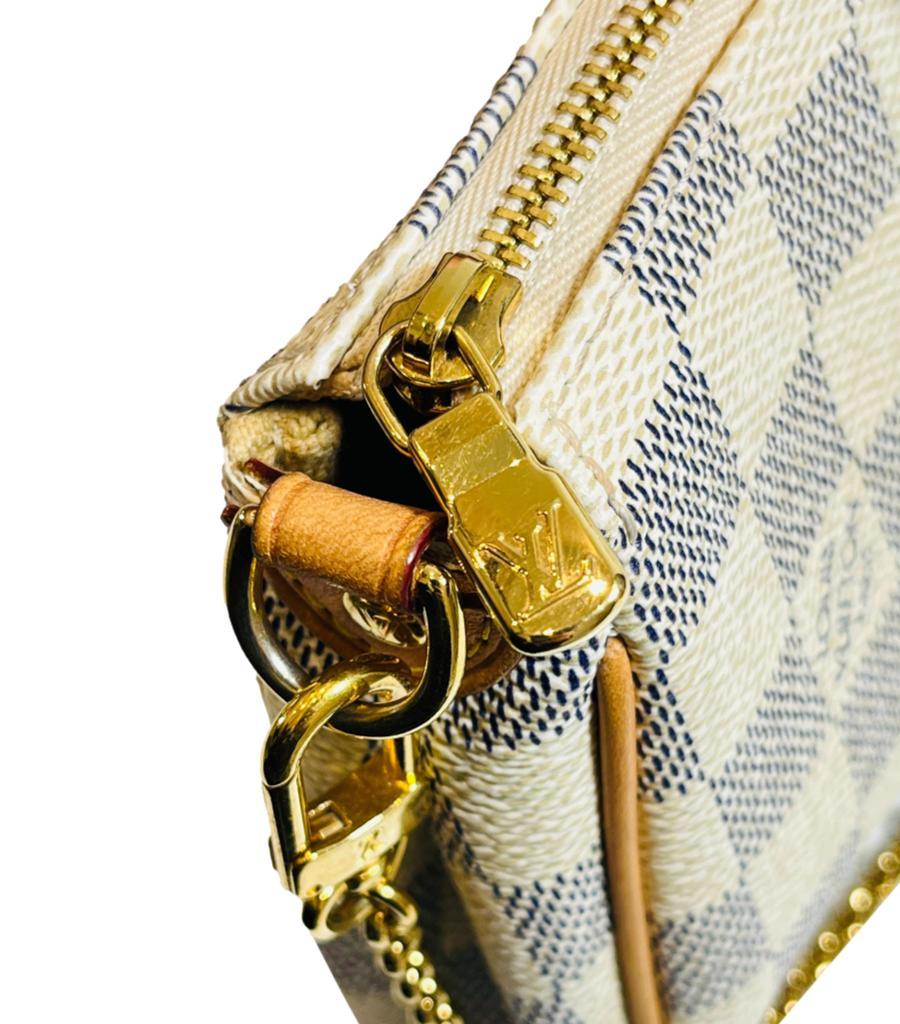 Women's Louis Vuitton Damier Azur Eva Pochette Bag For Sale