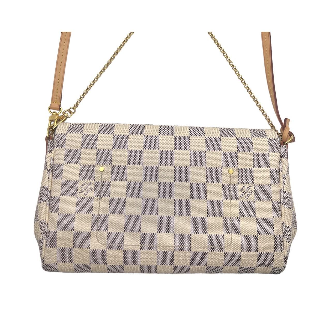 AUTHENTIC Louis Vuitton Favorite MM Damier Ebene PREOWNED (WBA725