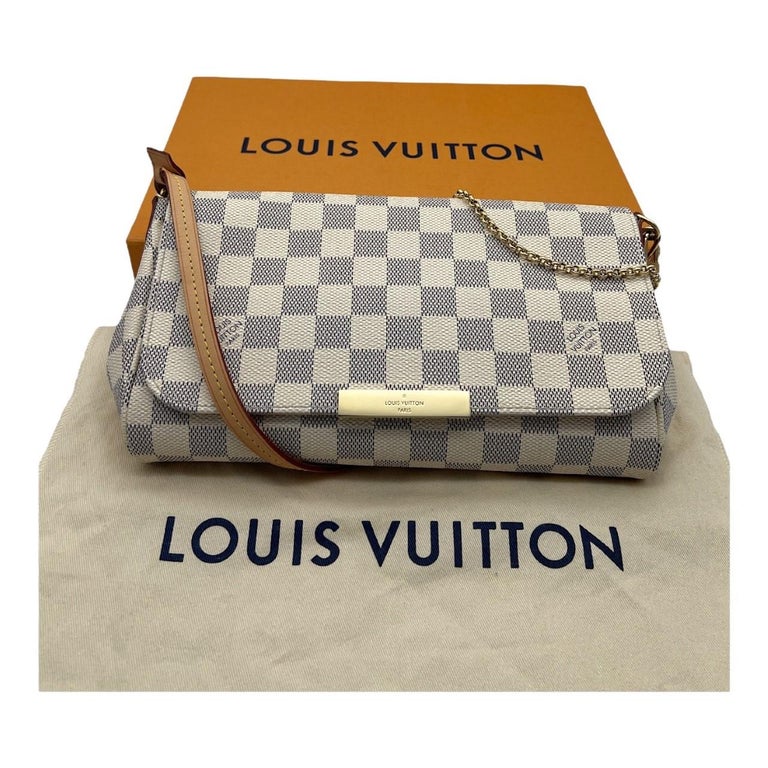 Louis Vuitton Damier Azur Favorite MM Crossbody Bag at 1stDibs  favourite mm  louis vuitton, louis vuitton favorite mm azur, favorite damier