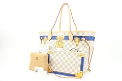 Louis Vuitton Damier Azur Forte Dei Marmi Summer Trunks Neverfull MM 16lv126s