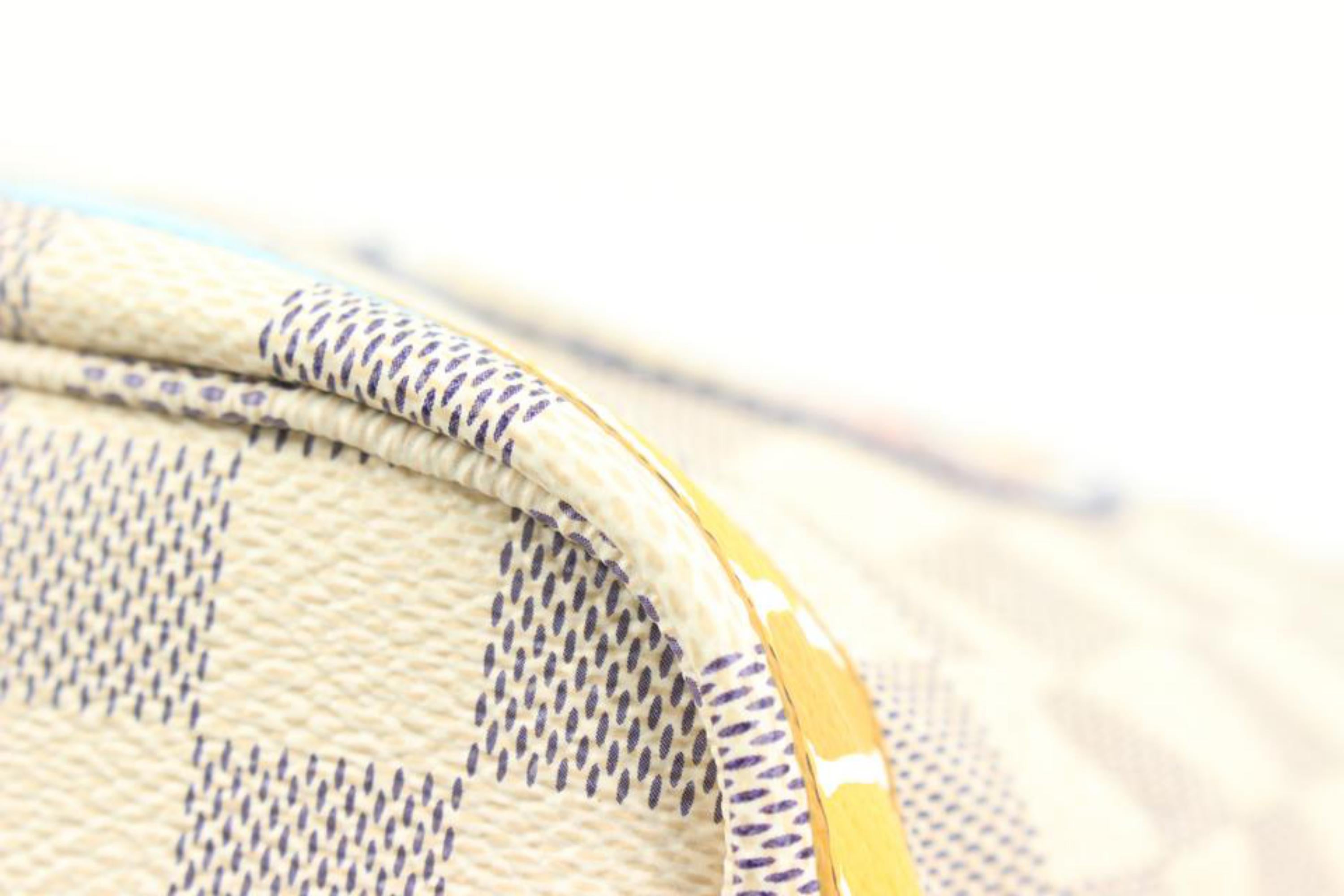 Louis Vuitton Damier Azur Forte Dei Marmi Summer Trunks Neverfull MM 16lv126s In New Condition In Dix hills, NY