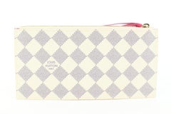 Louis Vuitton Damier Azur Fuchsia Felicie Insert Zip Pouch50lz55s