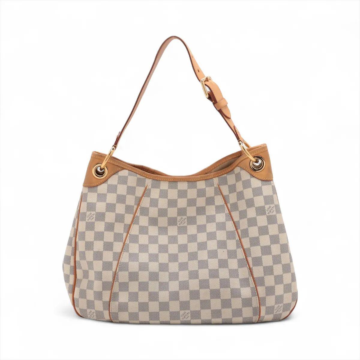 Beige Louis Vuitton Damier Azur Galliera PM en vente