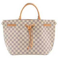 Keepall 50 Vintage bag in azure damier canvas Louis Vuitton - Second Hand /  Used – Vintega