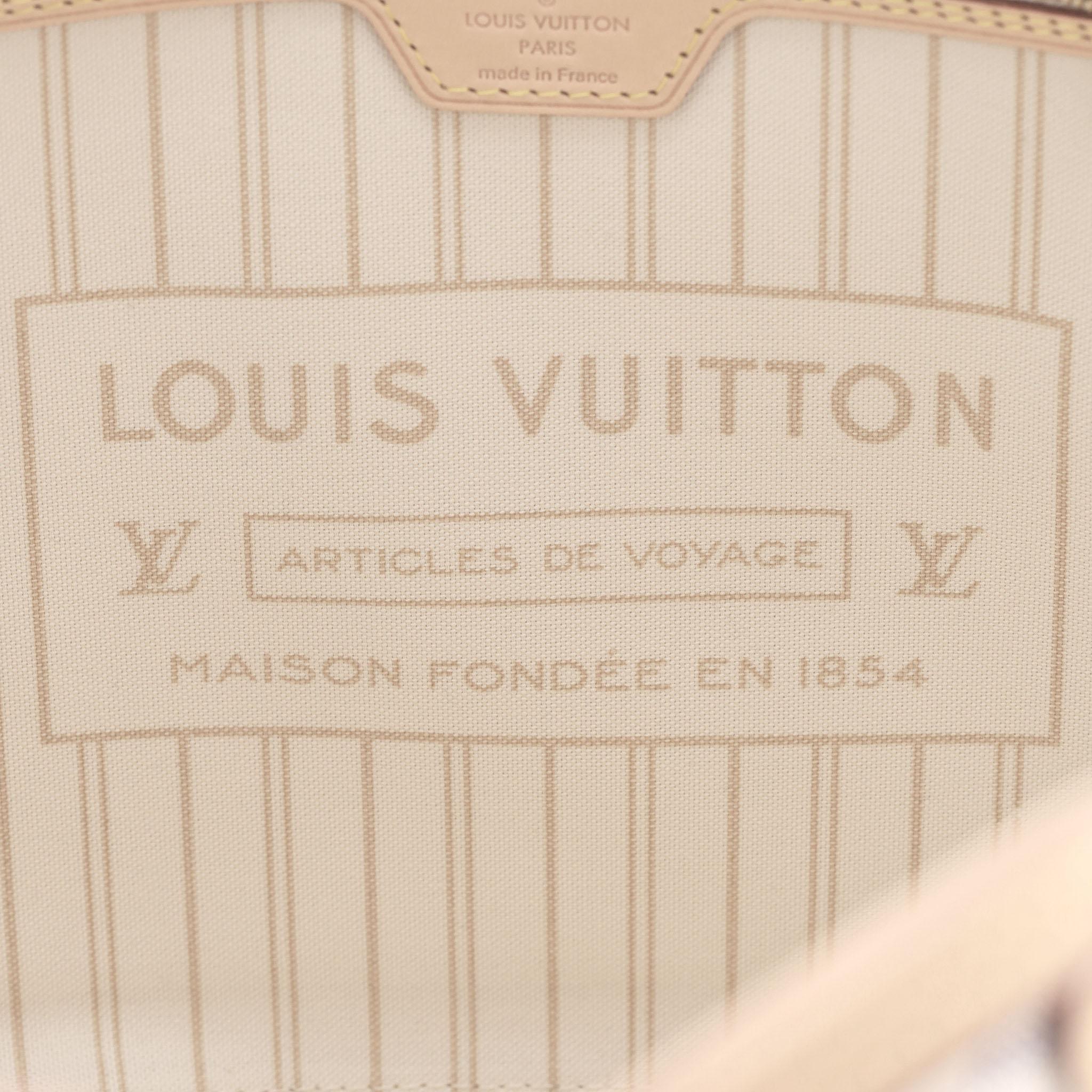 Louis Vuitton Damier Azur GM Neverfull Coated Canvas Tote Bag in vendita 4