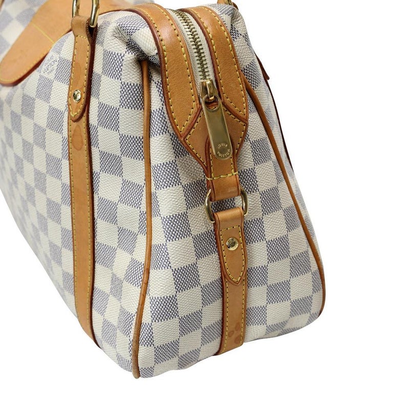LOUIS VUITTON Damier Azur Coated Canvas STRESA PM Bag Made in France