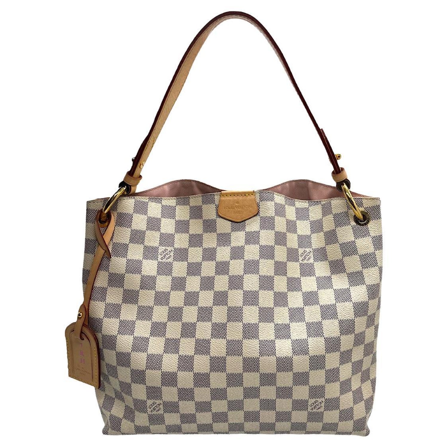 Louis Vuitton Neverfull Damier Azur GM Rose Ballerina Lining in Coated  Canvas with Gold-tone - US