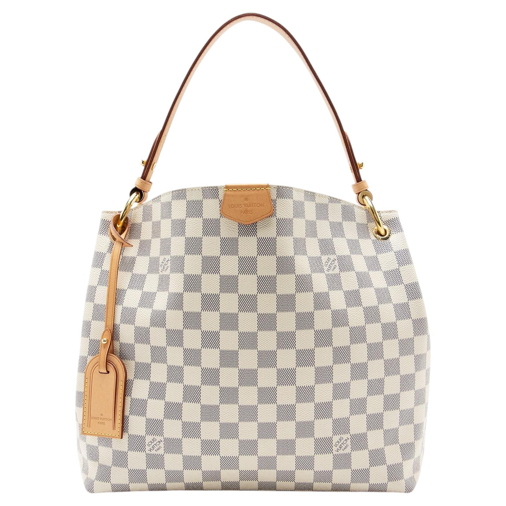 Louis Vuitton Damier Azur Graceful PM Hobo For Sale