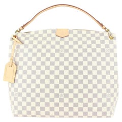 Vintage Louis Vuitton Damier Azur Gracefull MM Hobo Bag 98lv41