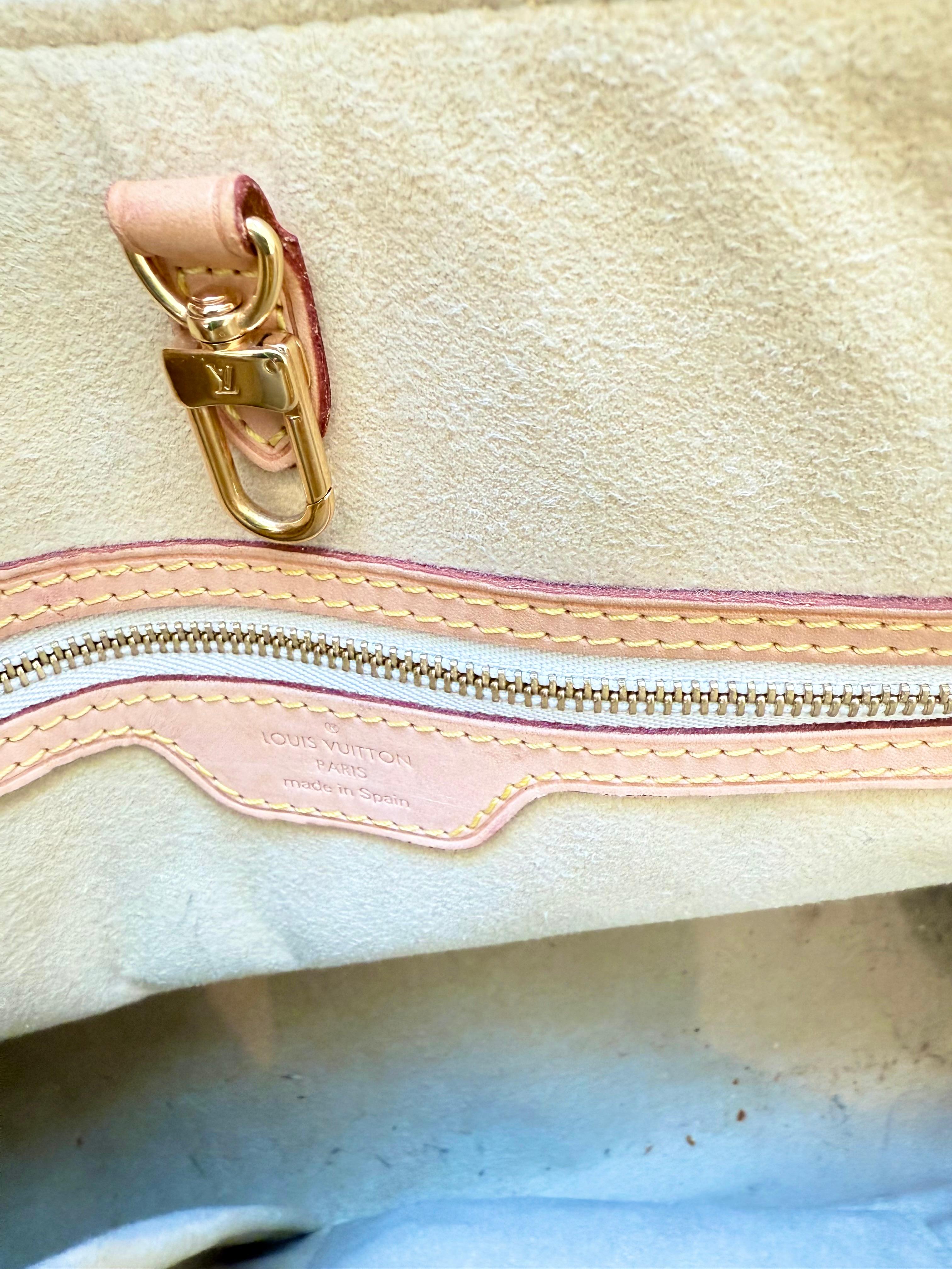 Louis Vuitton Damier Azur Hampstead PM Early Rare Model Collector 2000s Tote Bag en vente 5