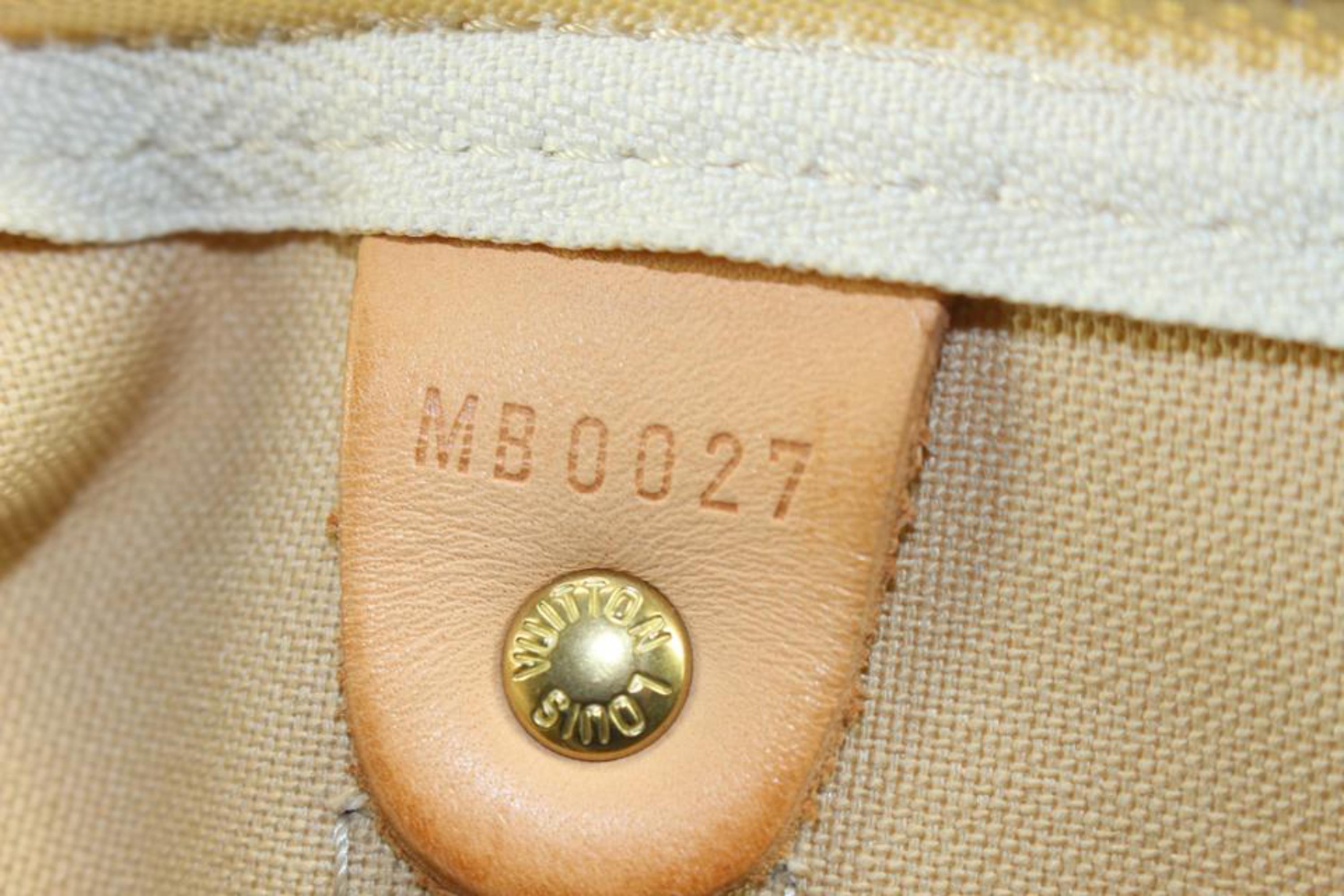 Louis Vuitton Damier Azur Keepall 50 Duffle Bag 15lk616s For Sale 5