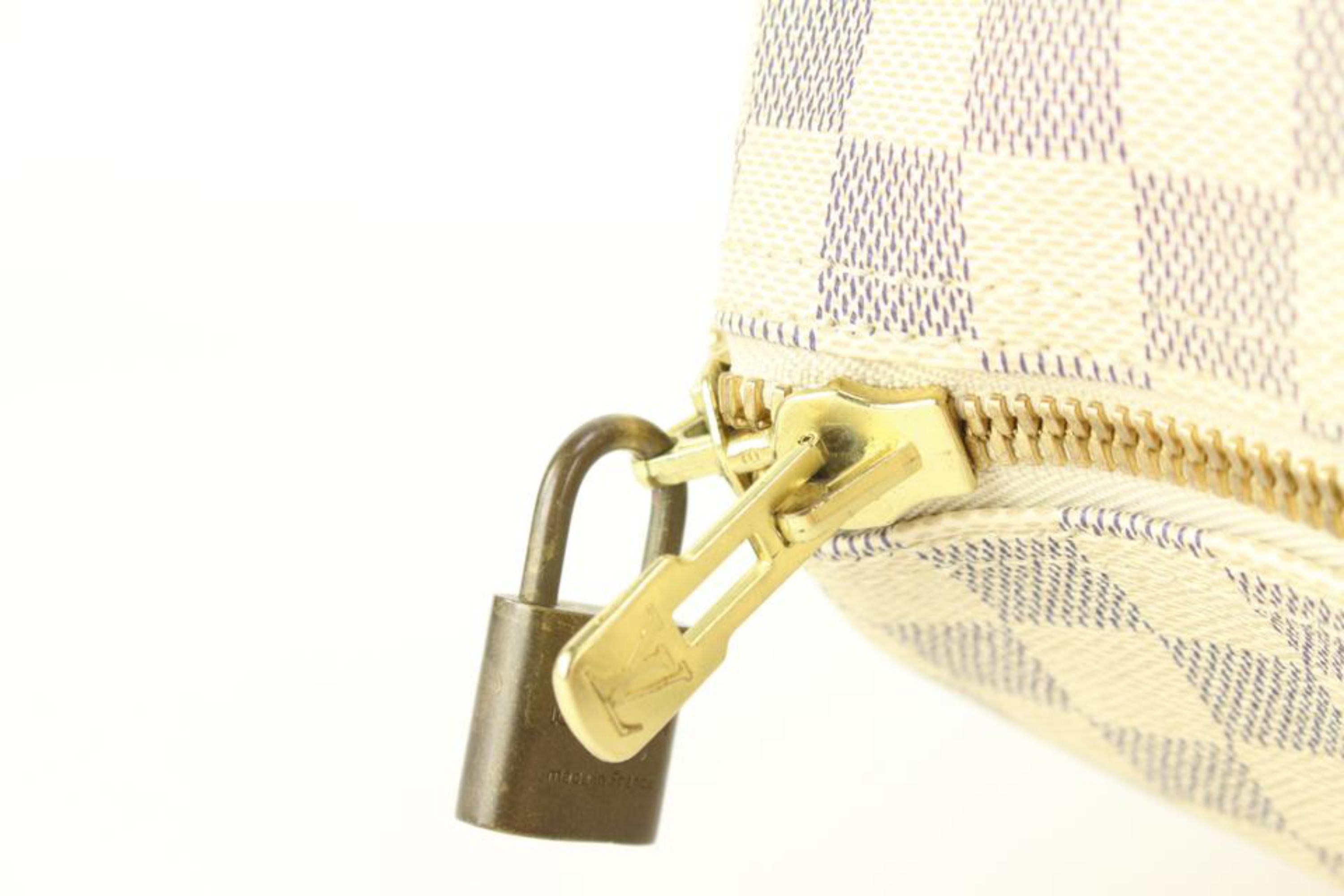 Louis Vuitton Damier Azur - Sac Keepall 50 - Duffle Bag 38lk824s en vente 7