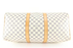 Louis Vuitton Damier Azur Keepall 50 Duffle Bag 38lk824s