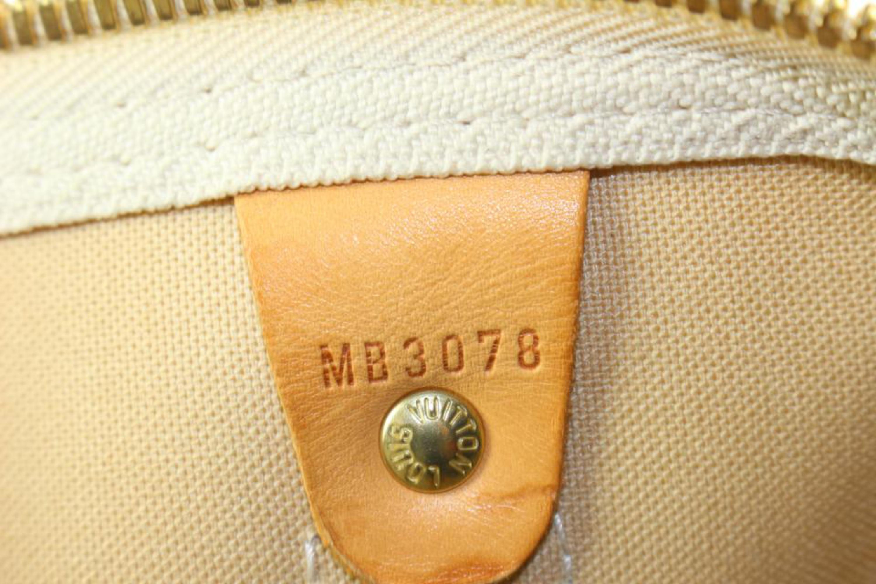 Louis Vuitton Damier Azur - Sac Keepall 50 - Duffle Bag 38lk824s en vente 4