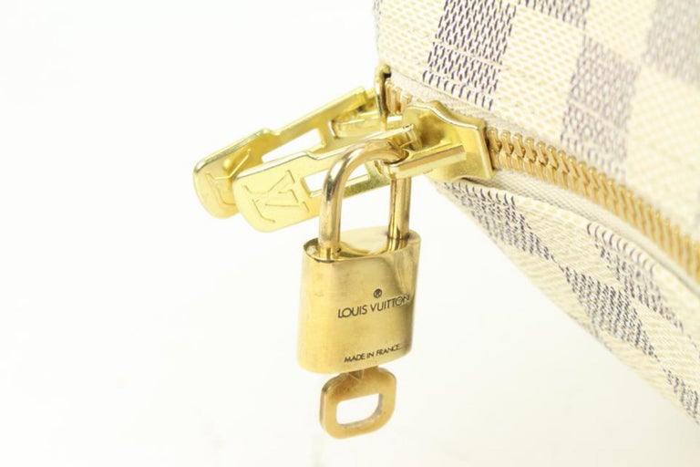 Louis Vuitton Damier Azur Keepall 50 Duffle Bag 48LZ61 For Sale 2