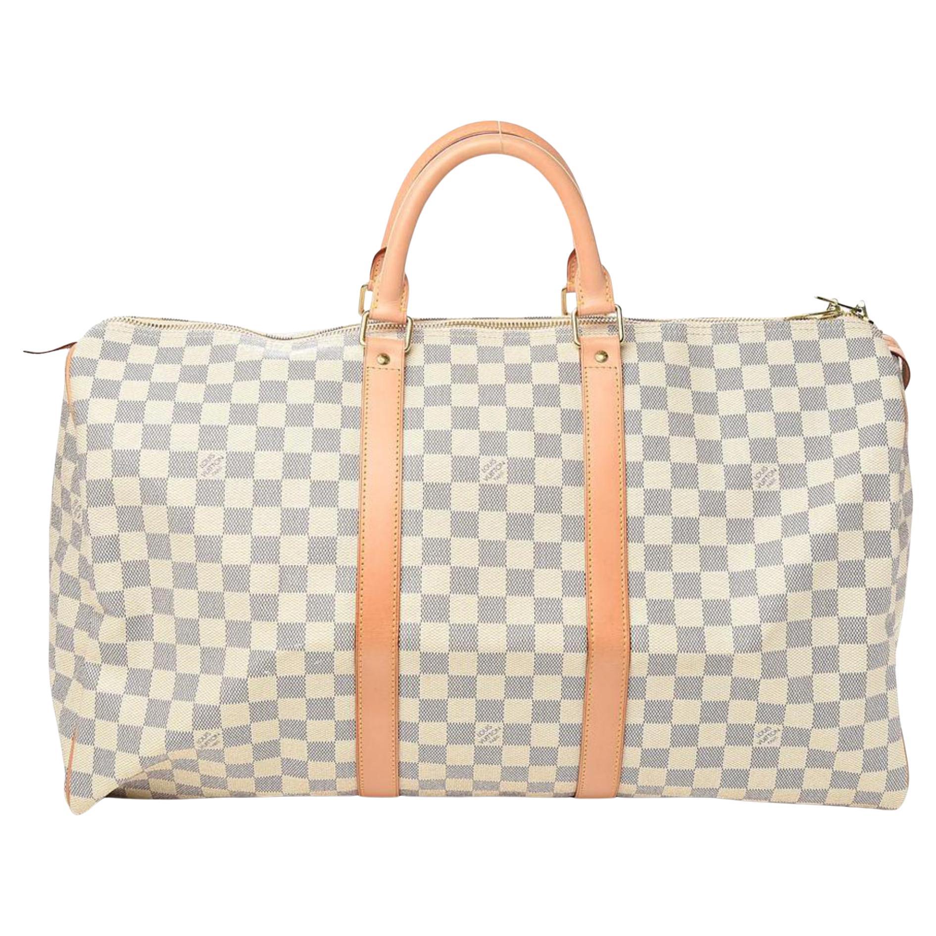 Damier Azur Keepall 50 Duffle Bag von Louis Vuitton, 48LZ61