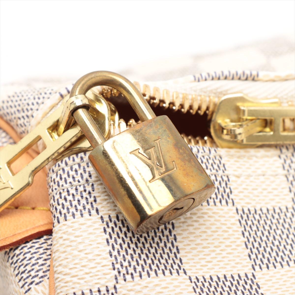 Louis Vuitton Damier Azur Keepall 50 For Sale 5